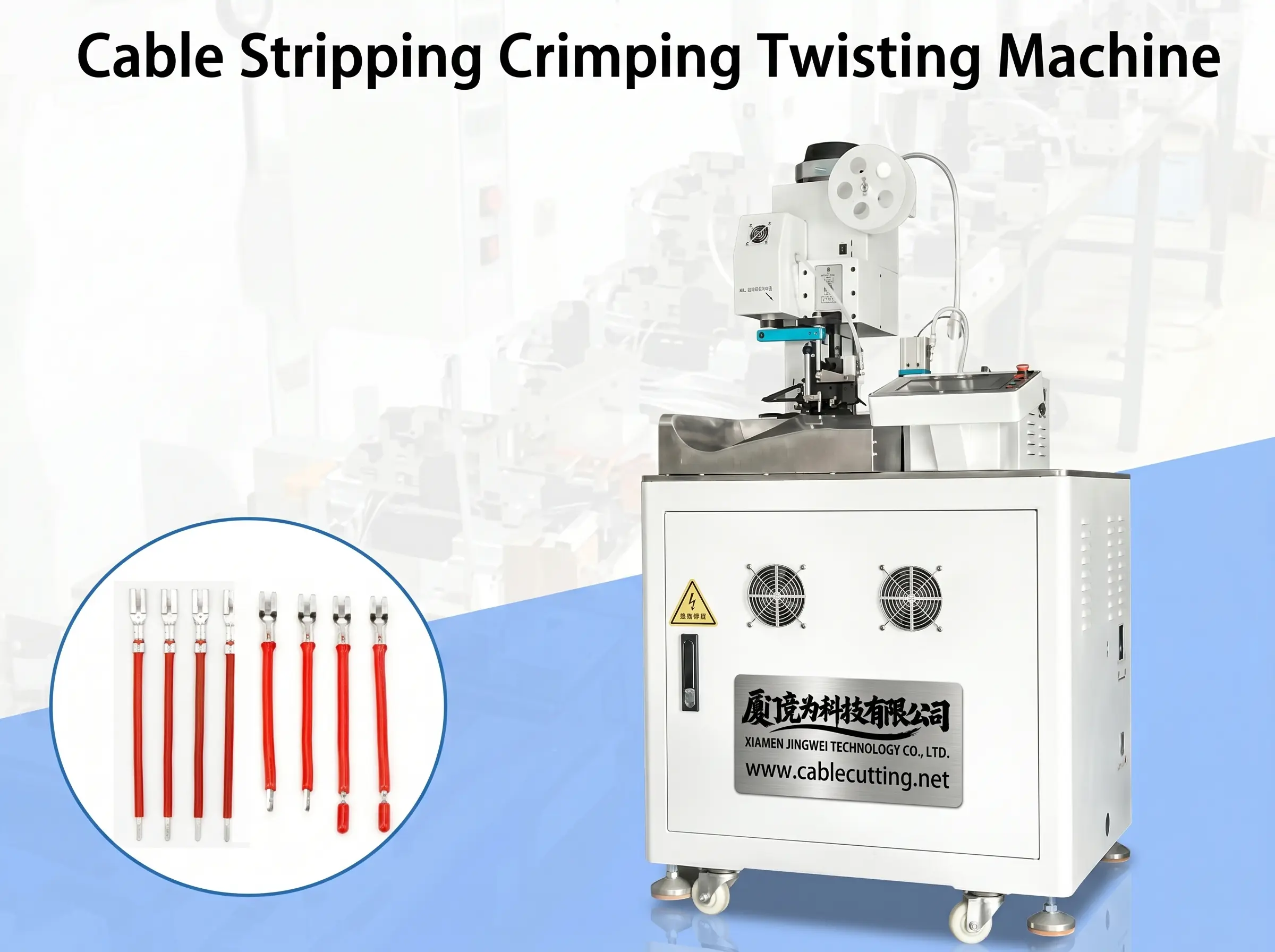 Mesin Kupas, Crimp, dan Pilin Kabel Otomatis - JINGWEI
