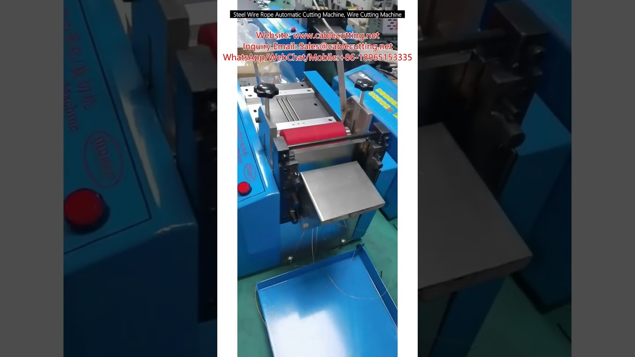 Mesin Pemotong Kawat Baja Otomatis - Alat Potong Tali Baja Presisi Tinggi