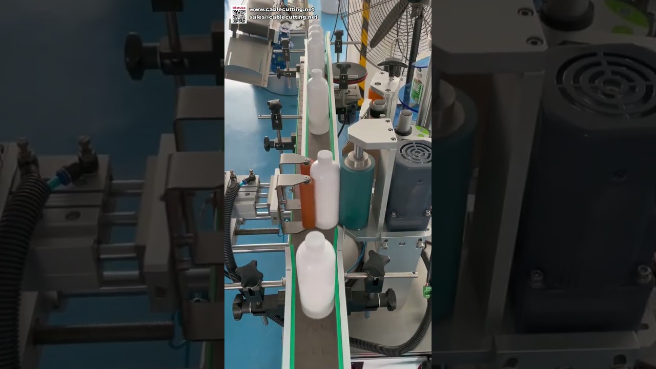 Mesin Label Botol Air Mineral Industri - Aplikator Stiker Rotary Otomatis untuk Minuman
