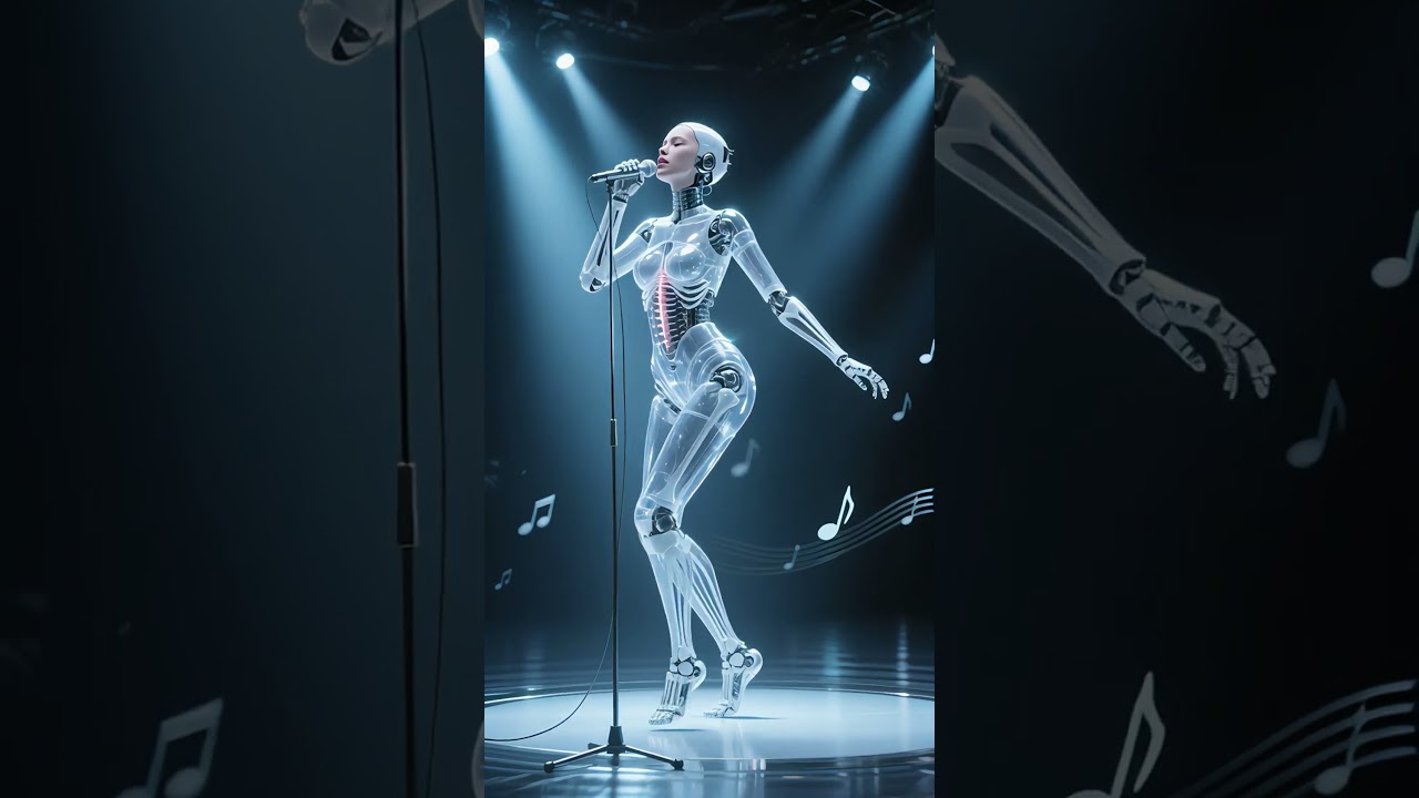 Robot Cantik Berdesain Elegan Tampil Bernyanyi dengan Memukau #robot