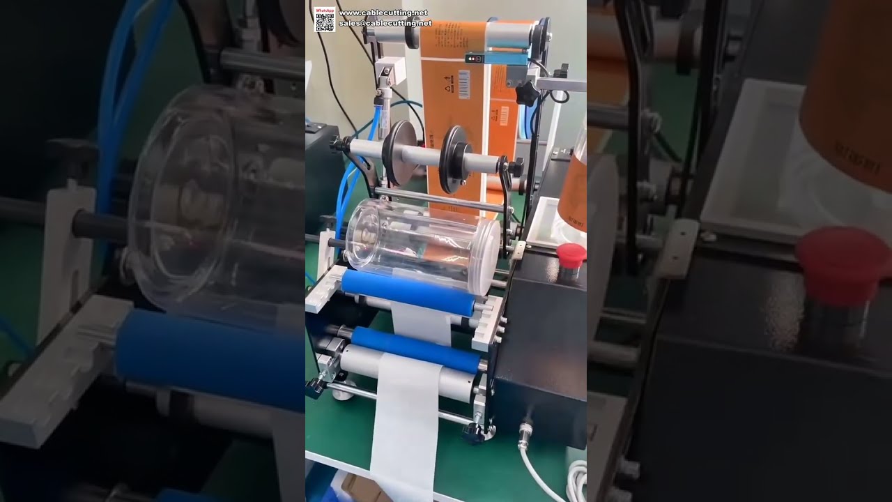 Mesin Labeling Botol Bulat Semi Otomatis Meja untuk Produksi Kecil, Toples, dan Kaleng