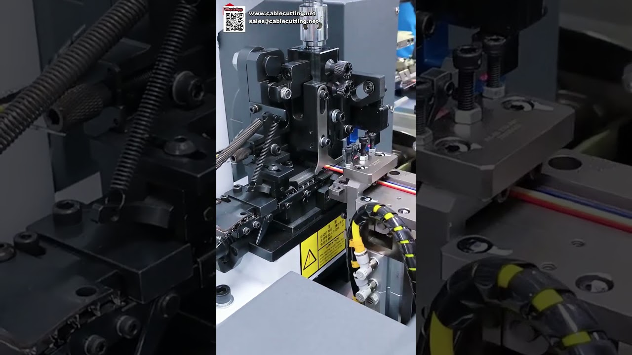 Mesin Crimping Terminal Otomatis Presisi Tinggi Kecepatan Tinggi Efisiensi Tinggi