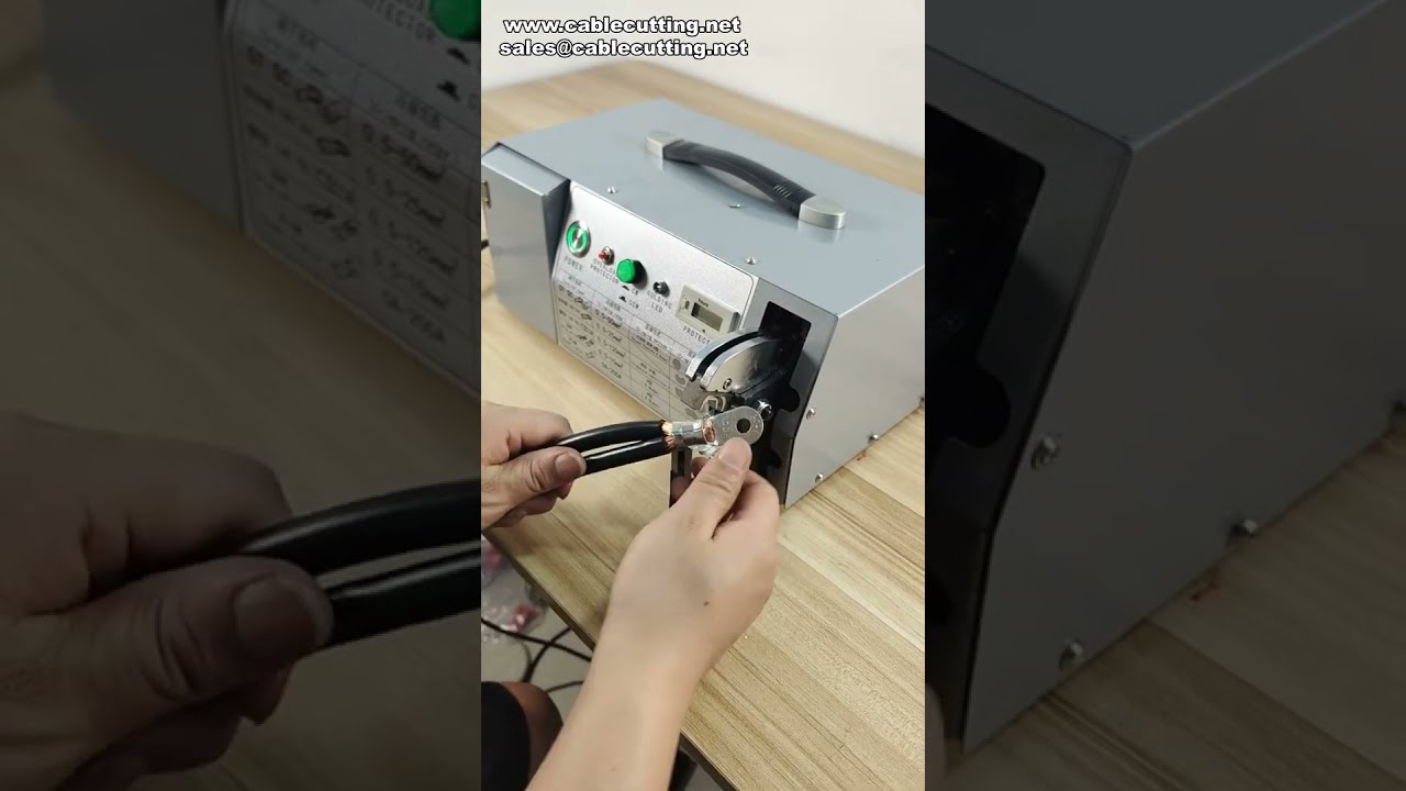 EM-50B2 Mesin Crimping Kabel Listrik Terminal RN 60 mm - Demo Produksi #factory #machine