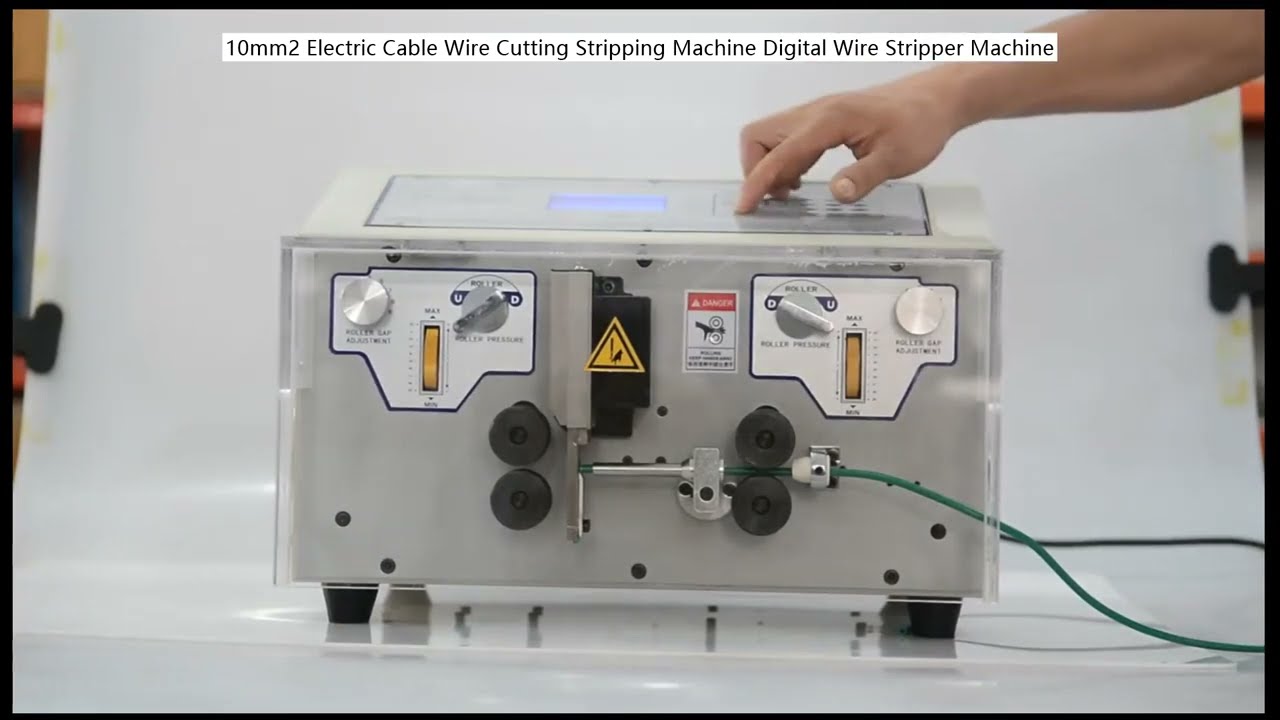 Mesin Pemotong dan Pengupas Kabel Listrik 10mm2 Digital - Automatic Wire Stripper Machine