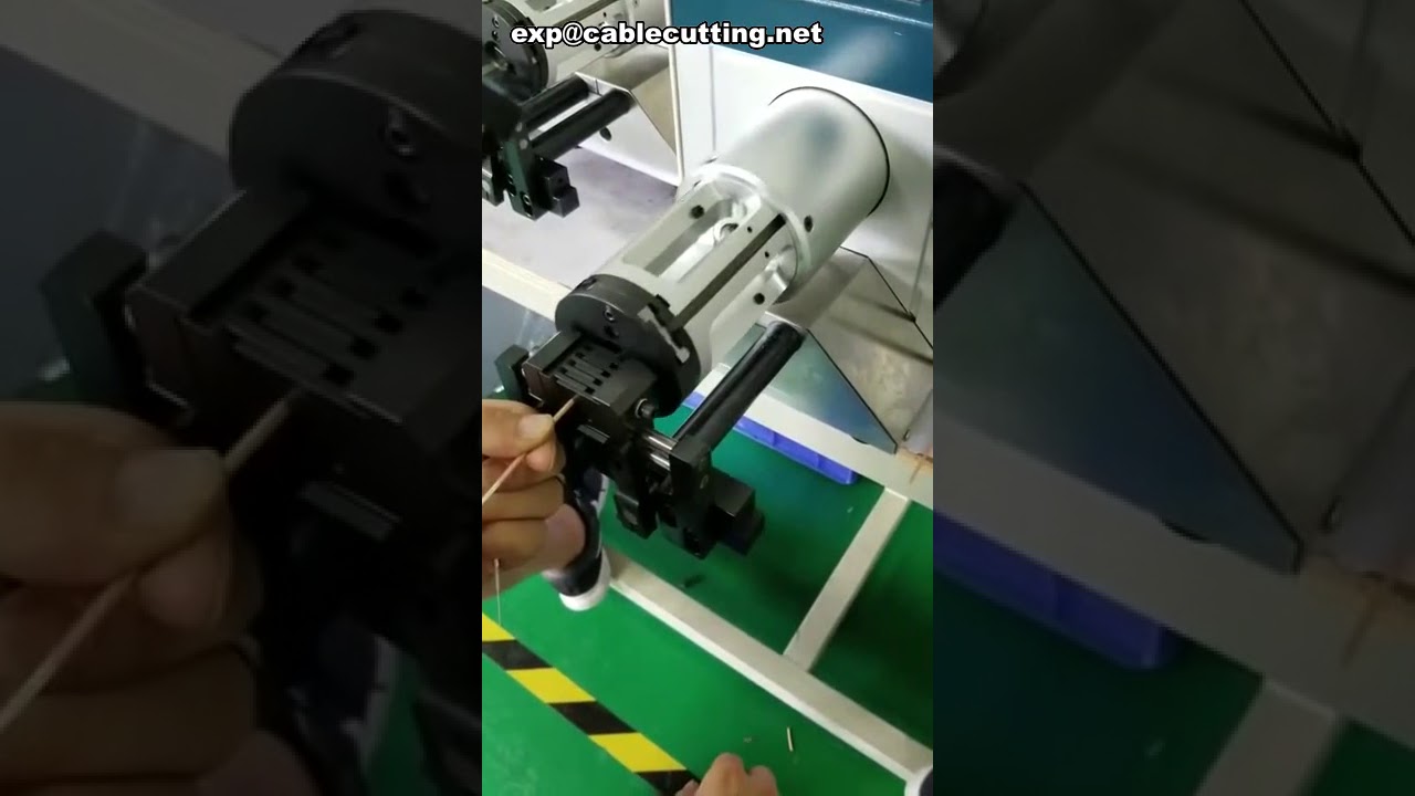Mesin Pengupas Kabel Koaksial RG316 Otomatis | Alat Kupas Kabel Coax Presisi Tinggi
