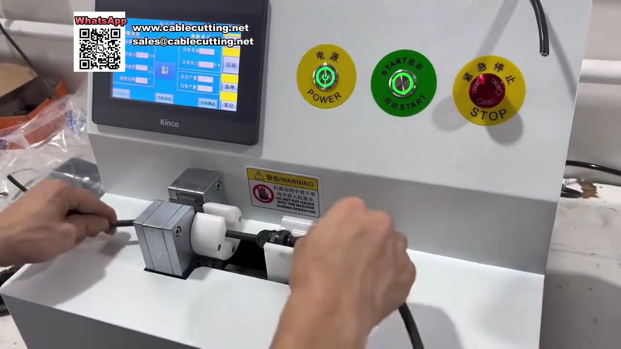 Mesin Pemasang Mur Horizontal & Pengupas Kawat Otomatis untuk Pemrosesan Kabel Harness