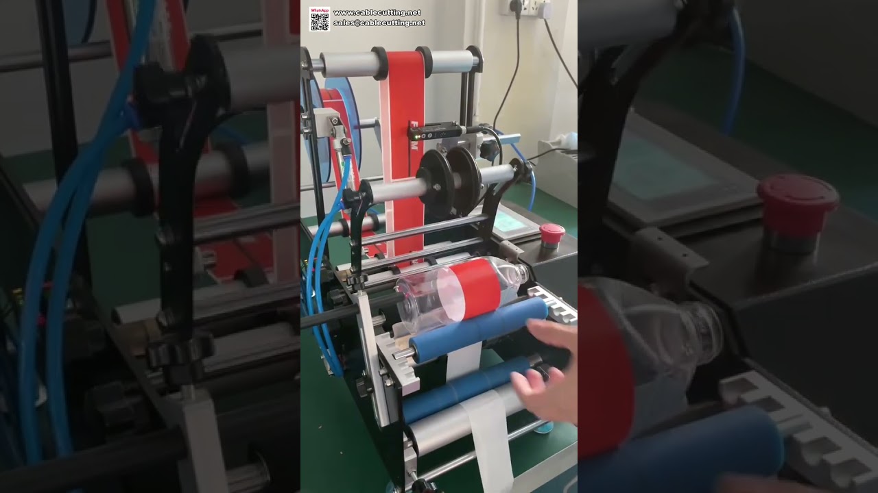 Mesin Labeling Botol Bulat Semi Otomatis | Alat Tempel Stiker Meja untuk Produksi Kecil