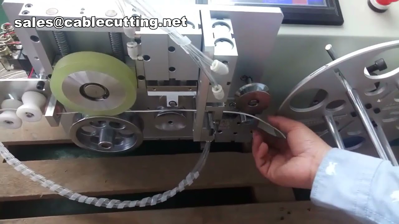 Mesin Gulung & Ikat Kabel Otomatis dengan Penghitung Meter