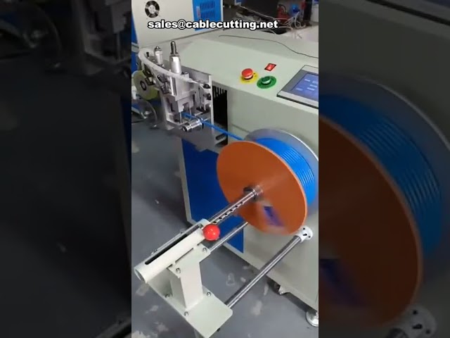Mesin Gulung, Potong, dan Ikat Kabel Otomatis dengan Pengukur Panjang | Alat Winding Kabel Industri