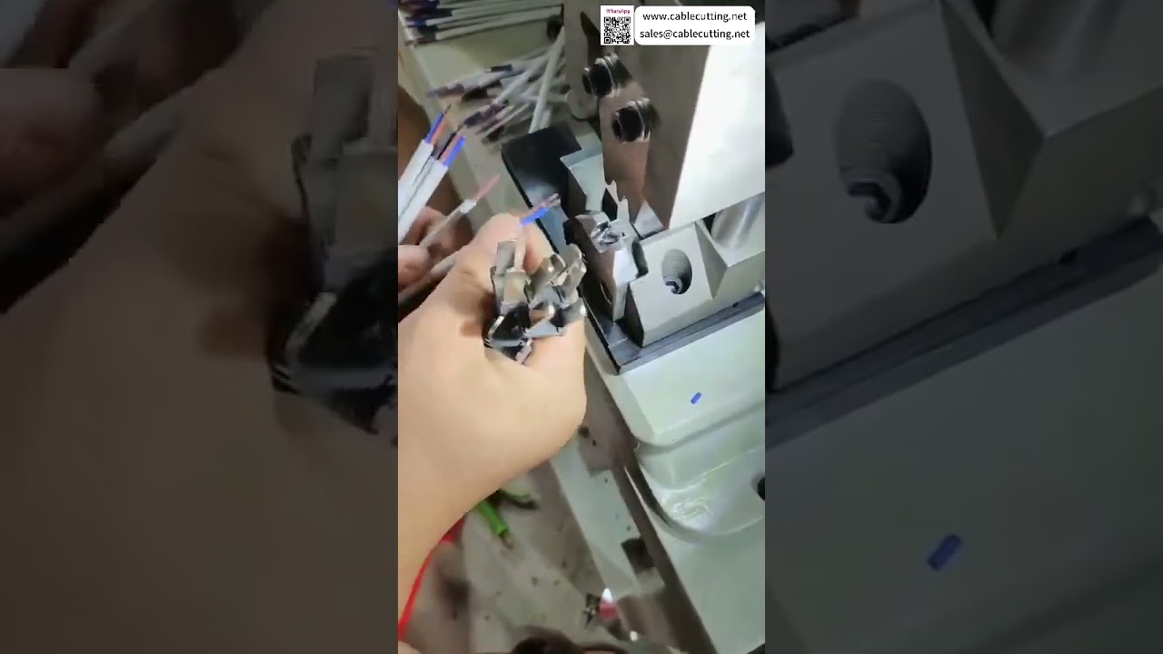 Mesin Terminal Plug Standar Manual Semi Otomatis | Operasi Pemotongan & Penumpukan Cepat